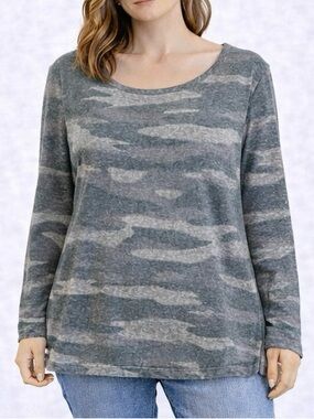 Maurice’s Women’s Plus Size Camouflage Shirt with Crossed Straps - Size XXL